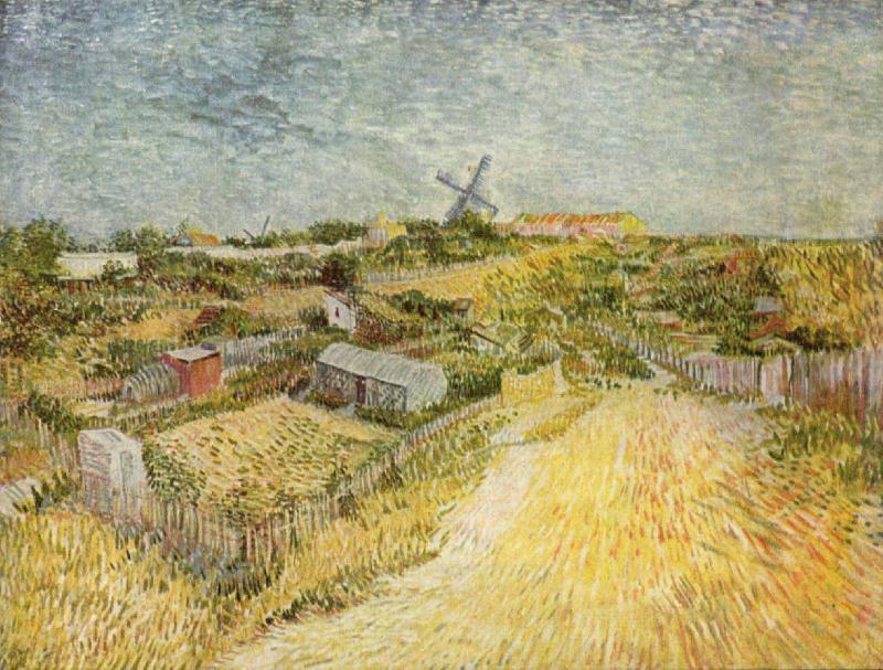 Vincent Van Gogh Gemusegarten am Montmartre